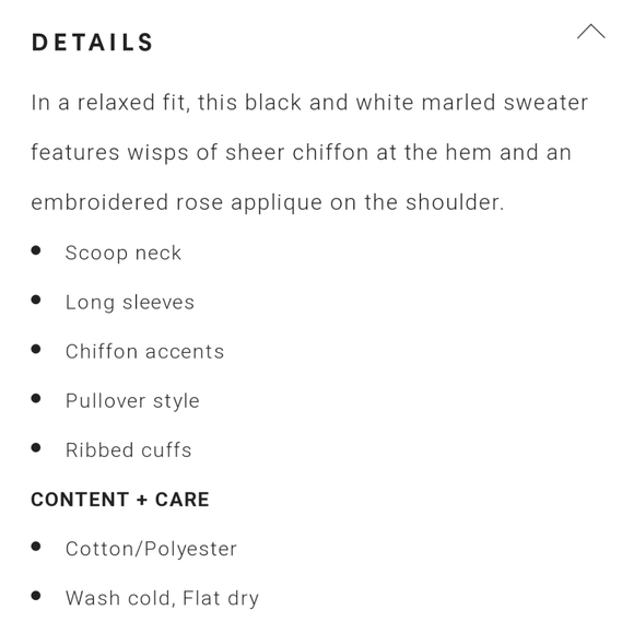 Torrid size 3 sweater with rose applique - Picture 8 of 8